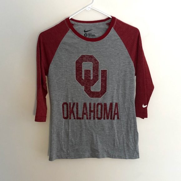 Nike Tops - NWOT Nike Oklahoma University 3/4 Sleeve Medium